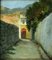 Alfredo Mahieux, Strade di Ischia, 1949, Olio su tavola, Incorniciato, Immagine 2