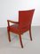 Sillas Barcelona en rojo completamente restauradas de Kaare Klint para Rud Rasmussen, 1935. Juego de 2, Imagen 8