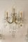 Triptych of Maria Theresa Style Crystal Wall Lamps, 1940s, Set of 3, Image 4