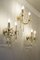 Triptych of Maria Theresa Style Crystal Wall Lamps, 1940s, Set of 3, Image 1