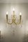 Triptych of Maria Theresa Style Crystal Wall Lamps, 1940s, Set of 3, Image 3