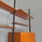 Libreria Mid-Century moderna in legno con ripiano in vetro, Italia, anni '60, Immagine 6