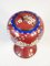Cloisonné Vases with Floral Decoration, Set of 2 2