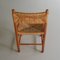 Woven Seat Dining Chairs, 1950s, Set of 6 5