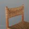 Woven Seat Dining Chairs, 1950s, Set of 6 3