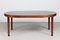 Large Round Dining Table Mahogany by Ole Wanscher for A. J. Iversen, Denmark, 1950s 1