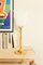 Large Tulip Lamp in Glass and Brass, 1960s, Image 2