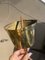 Goldene Metall Lampen, 1980, 2er Set 8