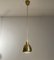 Goldene Metall Lampen, 1980, 2er Set 1