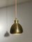 Goldene Metall Lampen, 1980, 2er Set 7