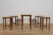 Mid-Century Danish Nesting Tables by Poul Hundevad for Novy Domov, 1960s, Set of 5 16