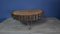 Vintage Tripod Oak Tree-Disc with Forged Steel Hairpin Swings Legs, Germany, 1980s, Image 10