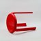 Roter italienischer Vintage Melamin Hocker von Metalplastica Lucchese, 1980er 8