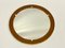 Mid-Century Wall Round Mirror in Teak, 1970s 1