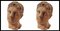 Teste di Apollo in terracotta, XX secolo, set di 2, Immagine 2