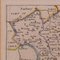 Carte du comté antique, Northamptonshire, anglais, cartographie encadrée, Richard Blome 10