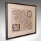 Carte du comté antique, Northamptonshire, anglais, cartographie encadrée, Richard Blome 1