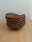 Mid-Century Teak Bowls by Esa, Set of 6 3
