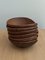 Mid-Century Teak Bowls by Esa, Set of 6 4