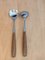Mid-Century Teak Handled Salad Servers, Set of 2 2