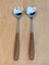 Mid-Century Teak Handled Salad Servers, Set of 2 1