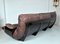 French Leather Marsala Lounge 3 Seater Sofa by Michel Ducaroy for Ligne Roset, 1971 6