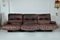 French Leather Marsala Lounge 3 Seater Sofa by Michel Ducaroy for Ligne Roset, 1971 2