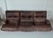 French Leather Marsala Lounge 3 Seater Sofa by Michel Ducaroy for Ligne Roset, 1971 3