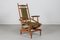 Danish Oak and Wool Rocking Chair in the style of Henning Kjærnulf, 1970s 2