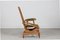 Danish Oak and Wool Rocking Chair in the style of Henning Kjærnulf, 1970s 4