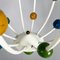 Mid-Century Italian Chandelier with Colored Spheres, 1940s 13