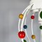 Mid-Century Italian Chandelier with Colored Spheres, 1940s 7