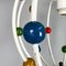 Mid-Century Italian Chandelier with Colored Spheres, 1940s 10