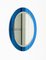 Specchio ovale Mid-Century blu attribuito ad Antonio Lupi per Cristal Luxor, Italia, anni '60, Immagine 5