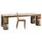 Desk in Oak with Chair by Piet Hein, Set of 2 1