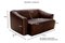 Ds 47 Leather 3-Seater & 2-Seater Brown Sofas from de Sede, 1980s, Set of 3, Image 18