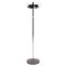 Standing Chrome Black and Silver Grey Coat Rack, 1960s 1