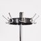Standing Chrome Black and Silver Grey Coat Rack, 1960s 4
