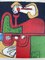 Le Corbusier, Ritratto astratto LC 40 43 60, Litografia a colori, anni '60, Immagine 1