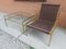 Vintage Italian Brass Dining Chairs and Table 1970s, Set of 3 1