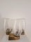 Vintage Brushed Brass and Glass Wall Sconces, 1960s, Set of 3 5