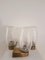 Vintage Brushed Brass and Glass Wall Sconces, 1960s, Set of 3, Image 5