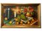 S. Ronni, Still Life of Grapes, Book and Poppies, 1950s, Oil on Canvas, Framed, Image 1
