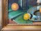 S. Ronni, Still Life of Grapes, Book and Poppies, 1950s, Oil on Canvas, Framed, Image 7