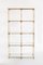 Vintage Shelf in Gilded Iron, Faux Bamboo, Cane and Glass, Spain, 1960s 5