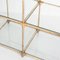 Vintage Shelf in Gilded Iron, Faux Bamboo, Cane and Glass, Spain, 1960s 14