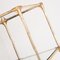 Vintage Shelf in Gilded Iron, Faux Bamboo, Cane and Glass, Spain, 1960s 10