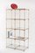 Vintage Shelf in Gilded Iron, Faux Bamboo, Cane and Glass, Spain, 1960s 2
