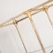 Vintage Shelf in Gilded Iron, Faux Bamboo, Cane and Glass, Spain, 1960s 13