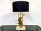 Brass Swan and Reeds Lamp by L. Galeotti, 1970s 4